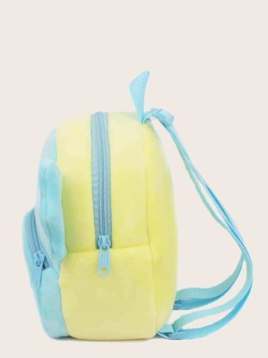 Boys Elephant Design Fluffy Backpack