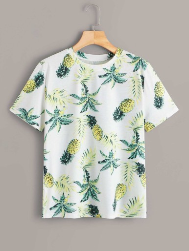 Pineapple Print Tee