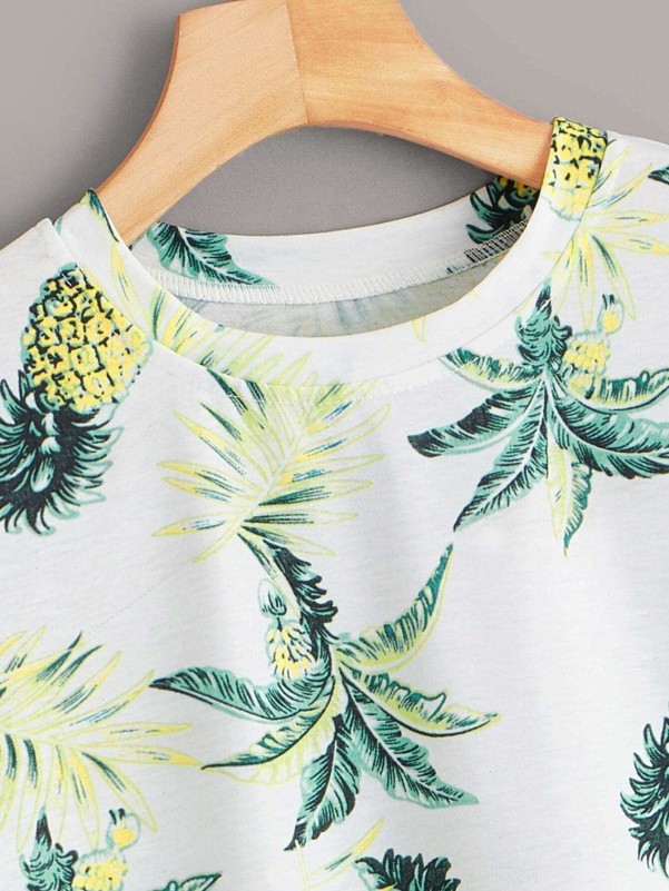 Pineapple Print Tee