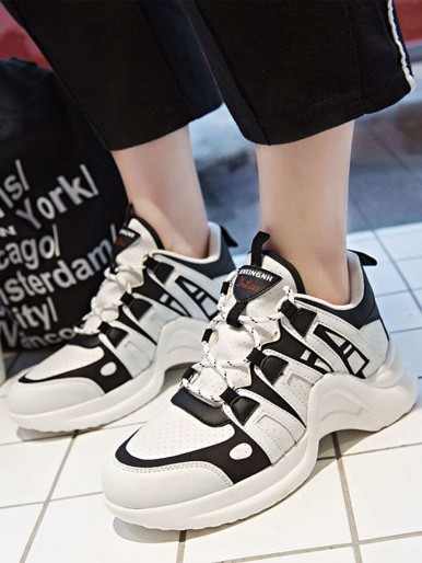 Lace-up Chunky Trainers