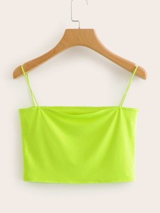 Neon Lime Solid Cami Top