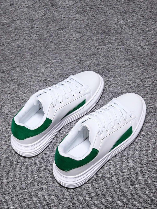 Men Lace-up Front Low Top Sneakers