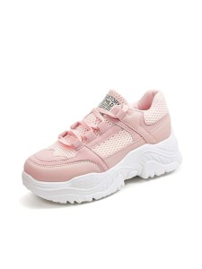Lace-up Front Mesh Panel Trainers