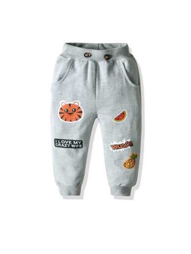 Pajama pants for boys gray