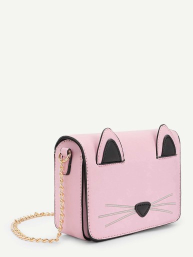 Girls Cat Ear Chain Crossbody Bag