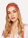 Flower Print Twist Headband