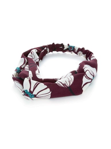 Flower Print Twist Headband