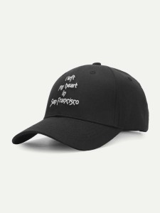 Embroidered Letter Baseball Cap