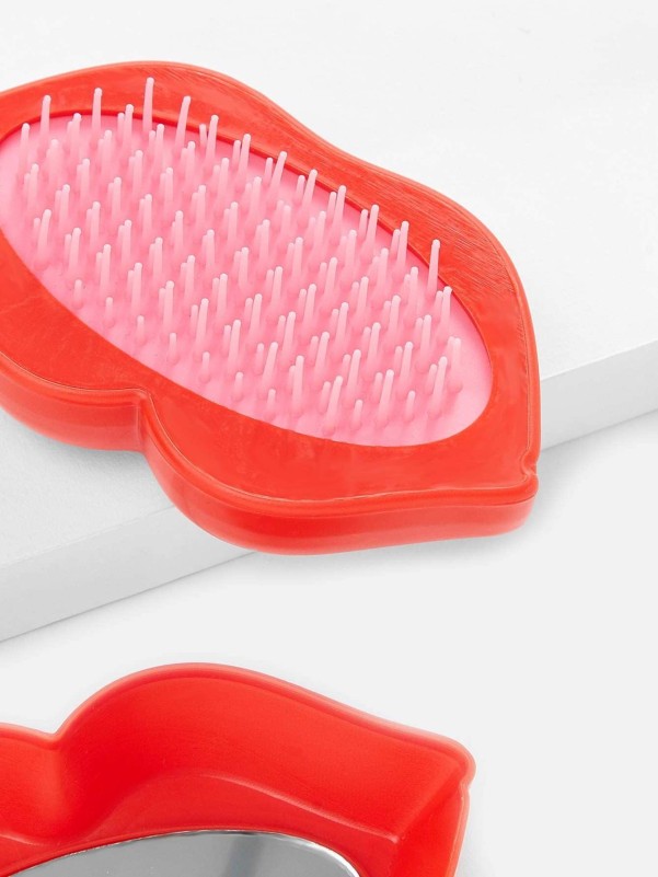 Lip Shaped Mirror & Comb