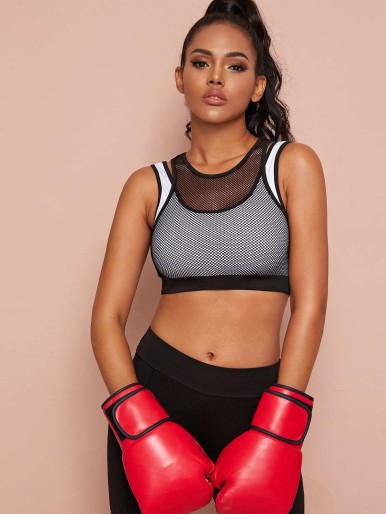 Fishnet Sports Bra 