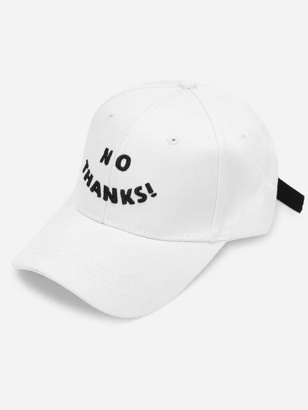 Embroidered Letter Baseball Cap