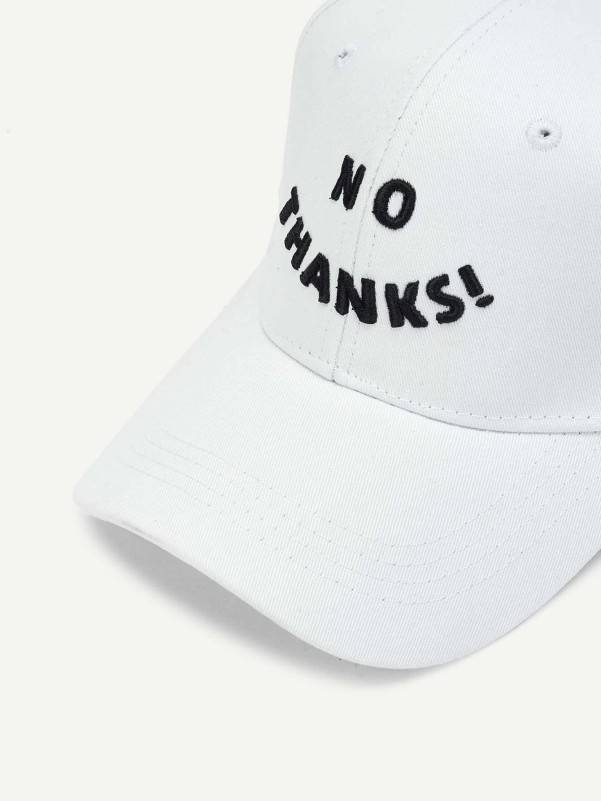 Embroidered Letter Baseball Cap