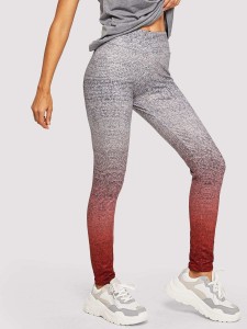 Wide Waistband Ombre Leggings