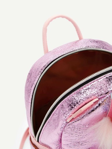 Girls Unicorn Ear Design Glitter Backpack