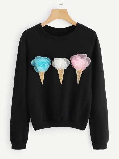 Ice Cream Detail Sweatshirt
