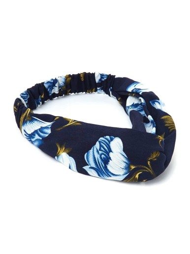 Flower Print Twist Headband