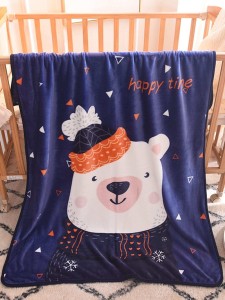 Bear Print Blanket 1 PC