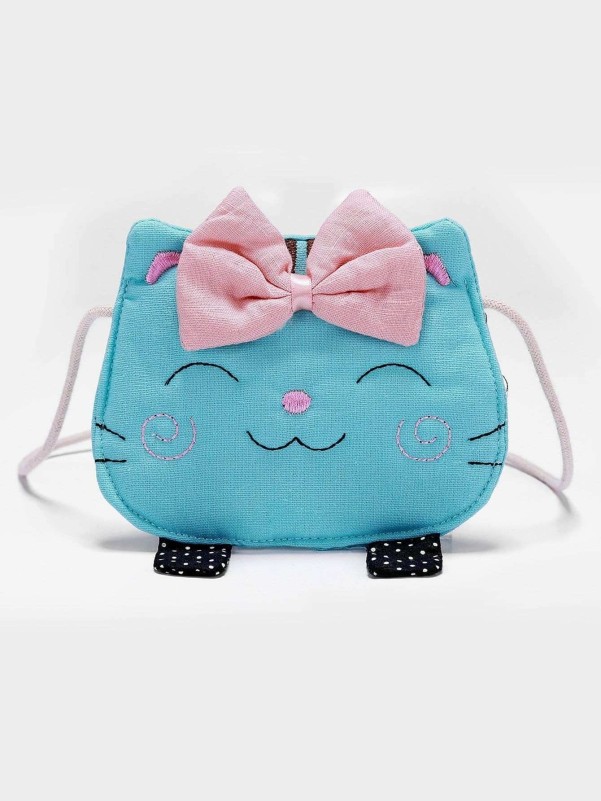 Girls Cat Design Crossbody Bag