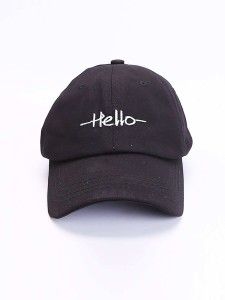 Embroidered Letter Baseball Cap