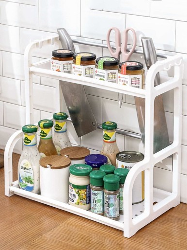 Double Layer Kitchen Storage Rack 1pc