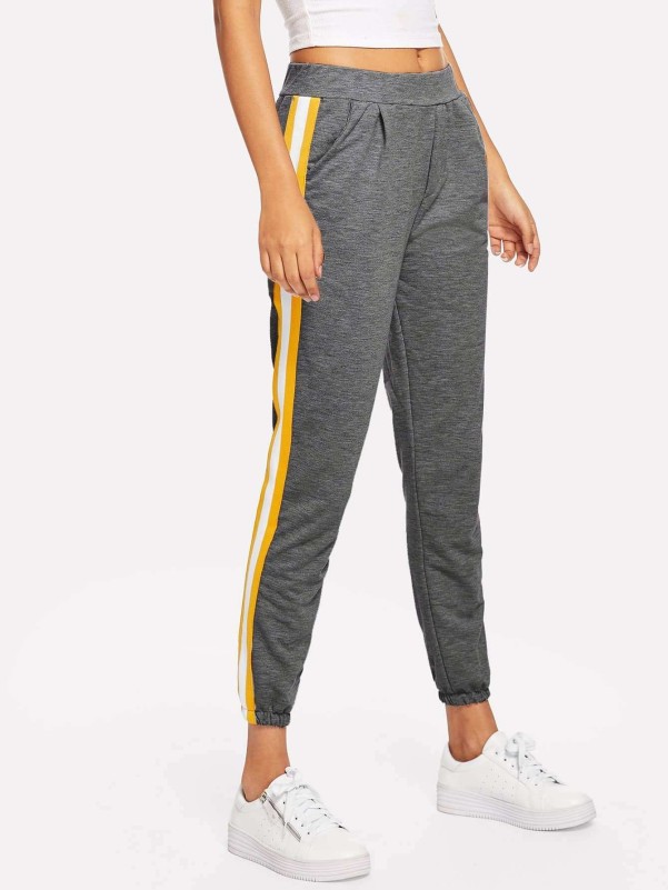 Tape store track pants