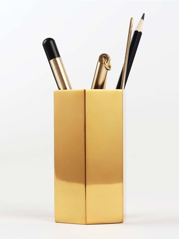 Geometry Metal Pen Holder