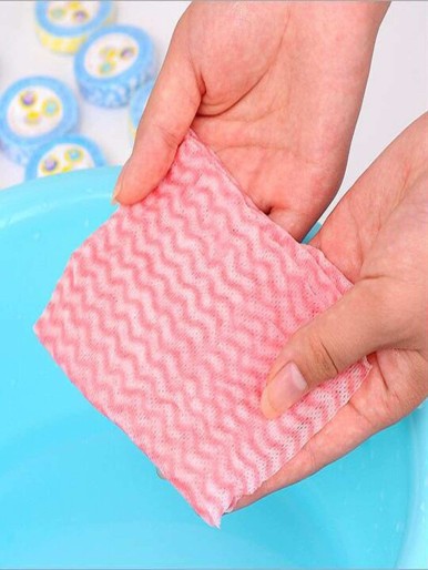 لون عشوائي منشفة وجه يمكن التخلص منها 3 قطعة