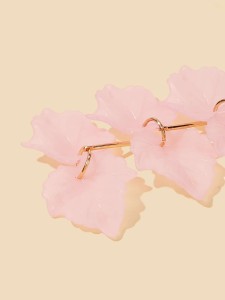 Tiered Flower Drop Earrings 1pair