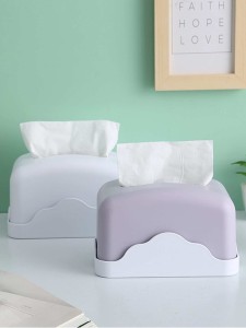 1pc Simple Plastic Tissue Storage Box