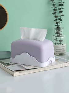 1pc Simple Plastic Tissue Storage Box