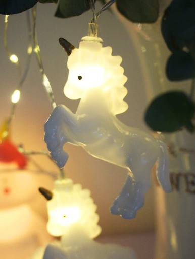 20pcs Unicorn Shaped Decorative String Light