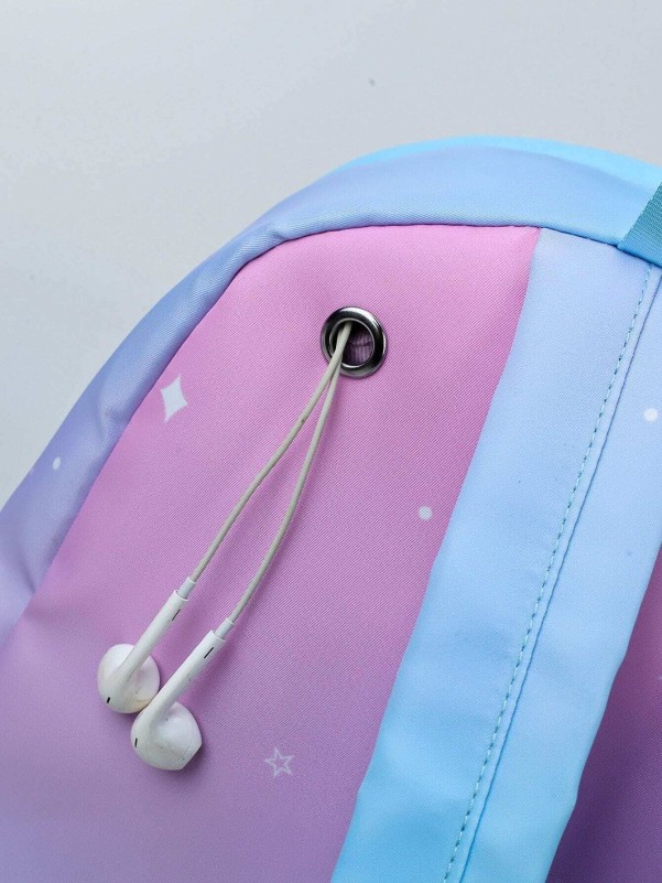 Kids Lace Up Gradient Backpack