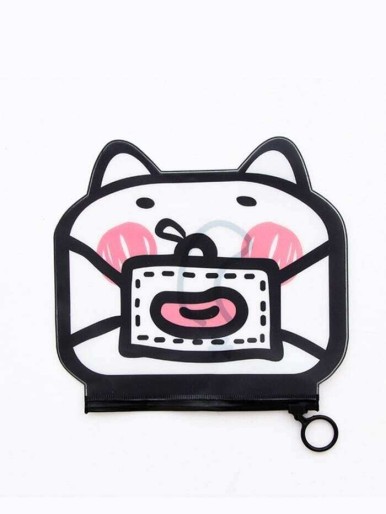 Cartoon Face Pencil Case