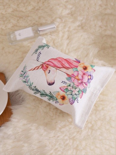 Unicorn Print Tissue Cover