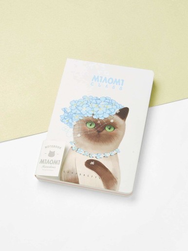 Cat Pattern Cover Notebook