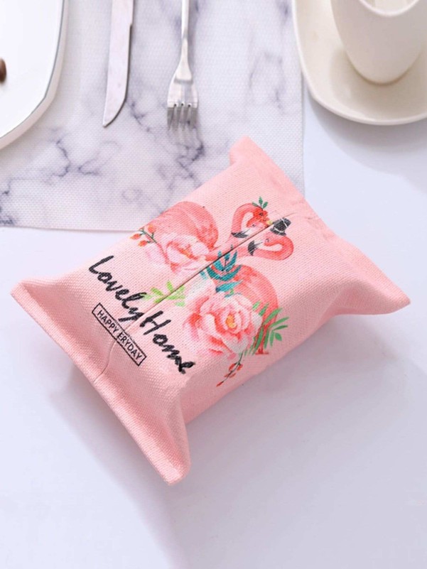 Flamingo Print Tissue Cover