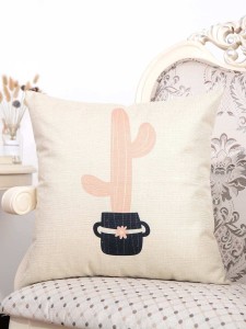 Cactus Print Pillowcase