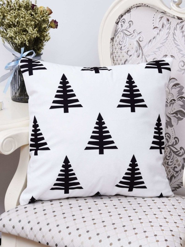 Tree top print cushion