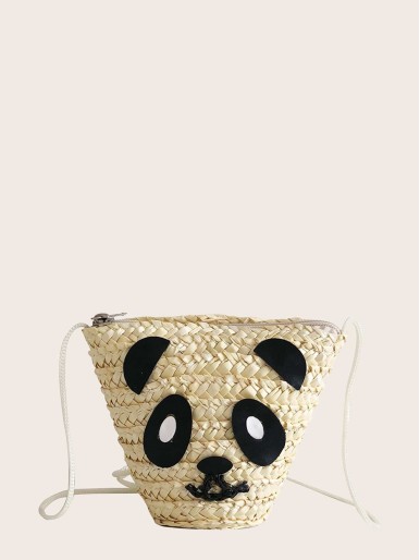 Kids Panda Design Crossbody Bag