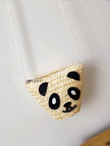 Kids Panda Design Crossbody Bag