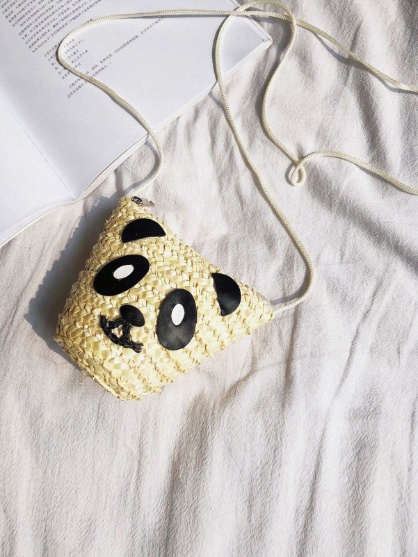 Kids Panda Design Crossbody Bag