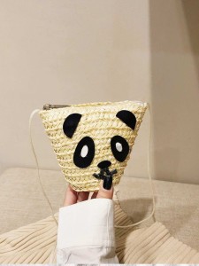 Kids Panda Design Crossbody Bag