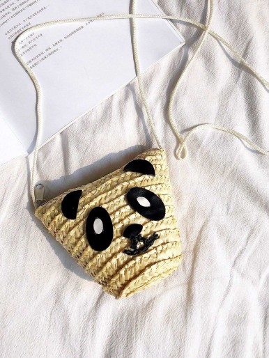 Kids Panda Design Crossbody Bag