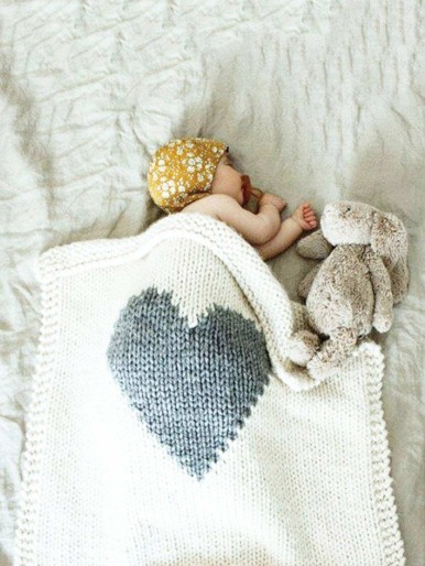 Kids Heart Pattern Blanket