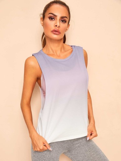 Low Side Ombre Tank Top