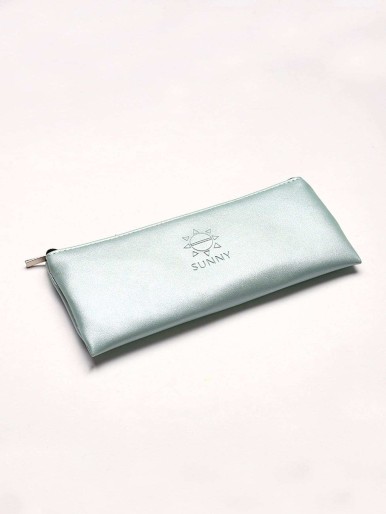 Metallic PU Pencil Case