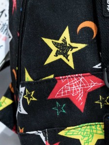 Kids Star Pattern Canvas Backpack