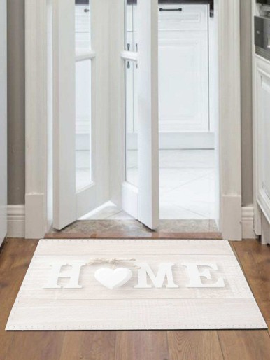 Letter Print Doormat