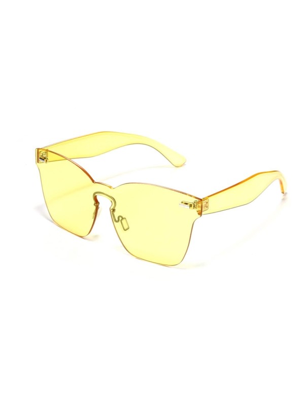 Plain Rimless Sunglasses