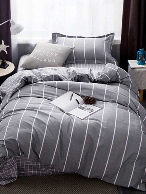 Striped Bedding Set Without Filler